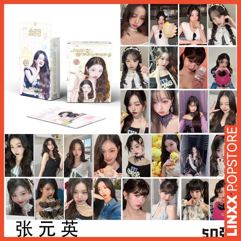 LINXX 50 / 55 Chiếc IVE Wonyoung Solo Lomo Bộ Thẻ Giao Dịch Với Laser Hình Ảnh Ba Chiều 3 Inch K-Pop Thần Tượng Ảnh Sưu Tập Quạt Quà Tặng Thẻ Hàng Hóa