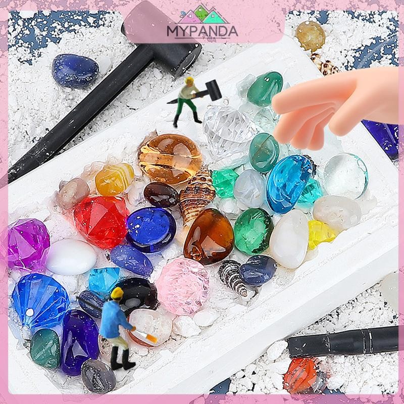 MYPANDA 1 Bộ Đá Quý Đào Kho Báu Khai Thác Kho Báu Đồ Chơi Khai Thác Khảo Cổ Trẻ Em.