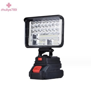 < zhuliye789 > Dành cho đèn LED làm việc pin Li-ion 18V Đèn pin 3 / 4 Inch Đèn lũ khẩn cấp di động Đèn cắm trại