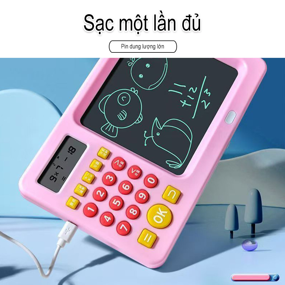 Máy Tính Bảng LCD Máy Tính Nhẩm Luyện Tập Toán Thông Minh Cho Bé