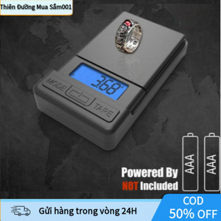 Cân Điện Tử 0.01g Mini – Cân Trang Sức, Cà Phê, Trà, Bột, Đá Quý, Có Nắp Đậy Tiện Lợi