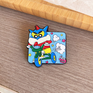 3 Cái / bộ Dễ Thương Crayon Shin-chan Trâm Cài Anime Nhật Bản Kim Loại Huy Hiệu Túi Quần Áo Trang Trí