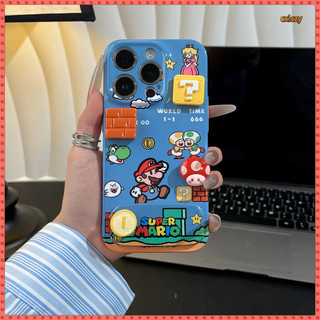 Anime Nhật Bản Mario Mario Mario Mario Mario Mario iPhone Vỏ Bảo Vệ Ba Chiều Khối Nấm Đứng Thích Hợp Cho iPhone16 15