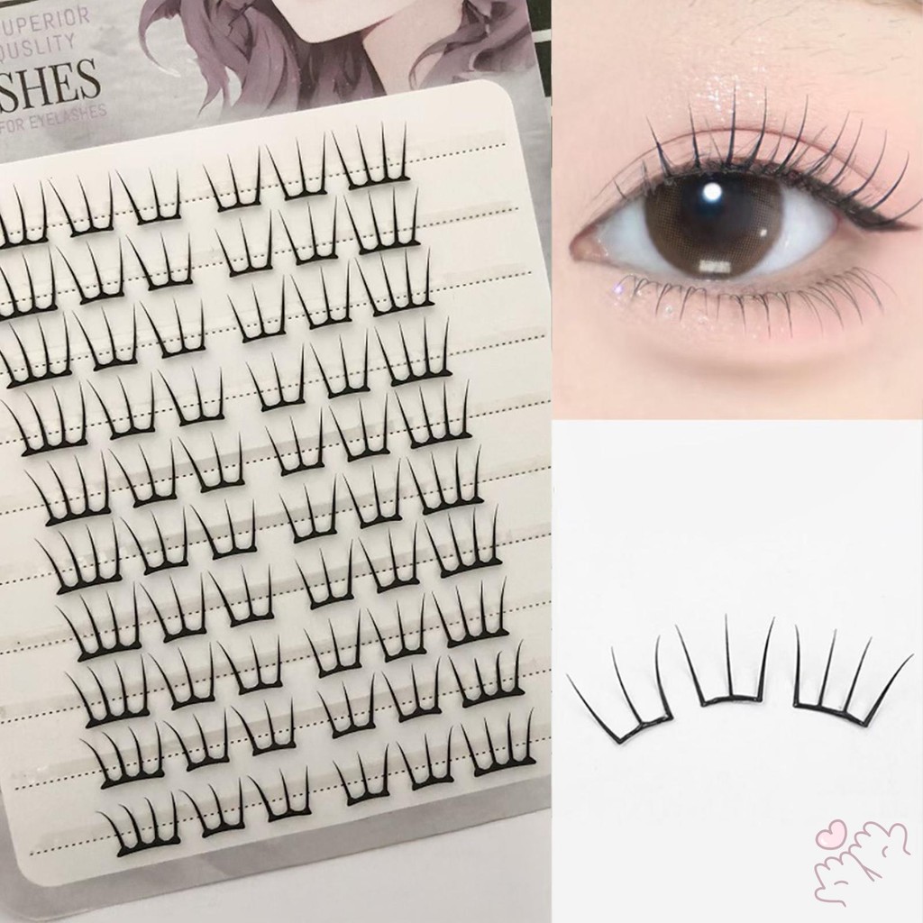 IOIIK 10/32 hàng--Lông mi giả Wispy DIY 3D - Cụm lông tơ tự nhiên dành cho người mới bắt đầu chuyên nghiệp