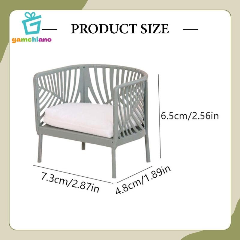 Gamchiano 1 / 12 Nội Thất Nhà Búp Bê Phụ Kiện Búp Bê Kim Loại Món Quà Trang Trí Giả Vờ Chơi Đồ Nội Thất Thu Nhỏ Cho Búp Bê Phòng Khách Diorama
