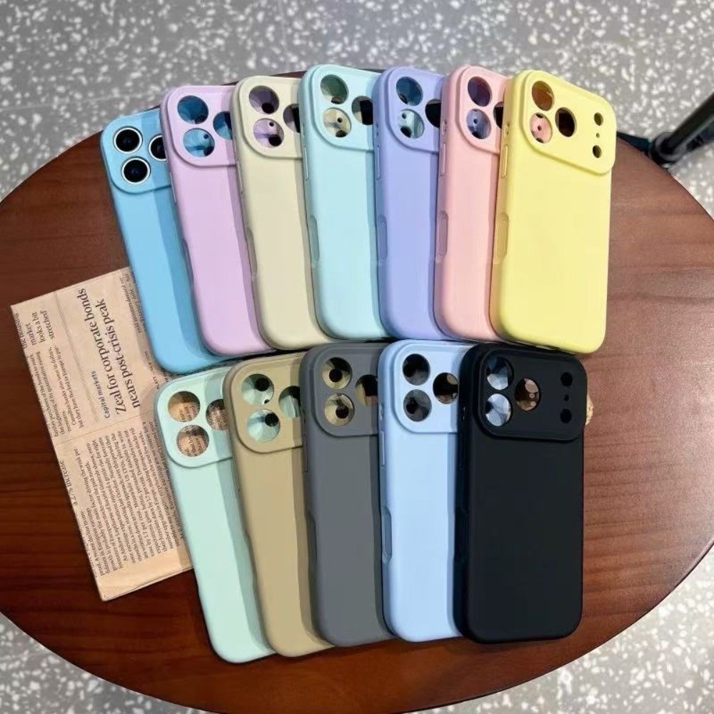 Ốp Điện Thoại Silicon Lỏng Bột Cát Cho iPhone 17 Pro Max 17 Air 16 15 14 13 12 11 Vỏ Bảo Vệ Chống Sốc