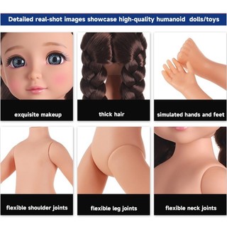 DE Softly Skin Họa Tiết Búp Bê Men 12 Inch Cho Trò Chơi Nhập Vai Sáng Tạo
