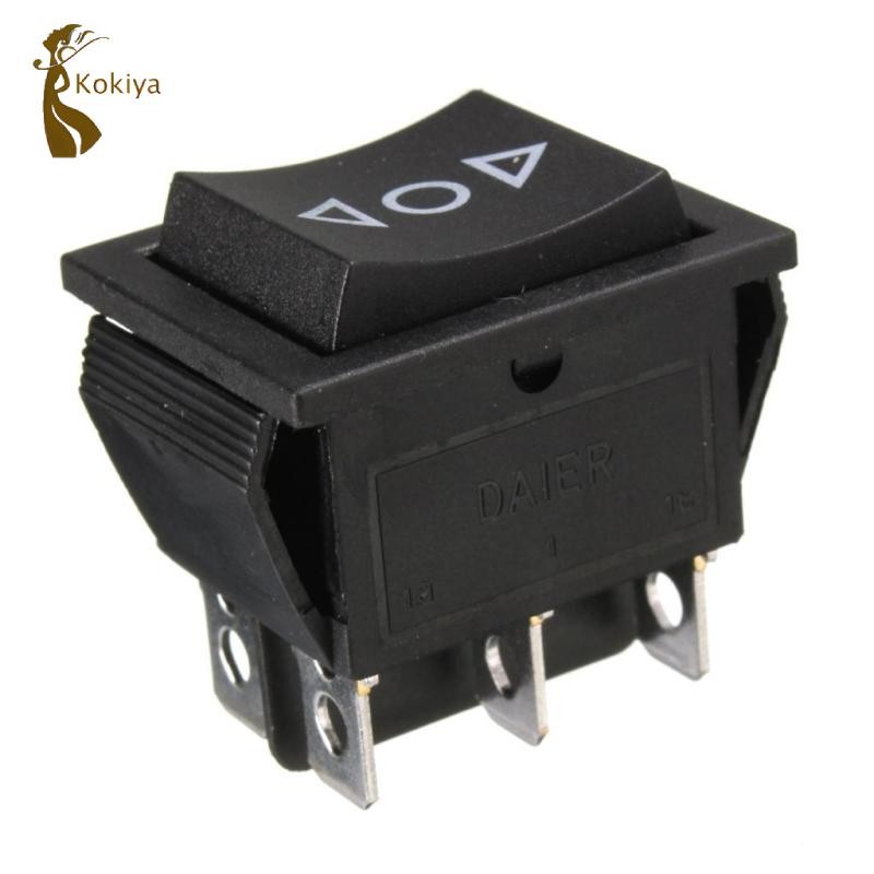 6 Chân DPDT Bật Tắt Công Tắc Cửa Sổ Điện Tạm Thời Rocker Nút Điều Khiển 12V