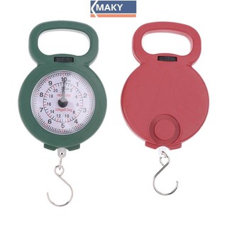 Onetimingcool Con trỏ Móc lò xo Cân câu cá di động Công suất 10kg Thực phẩm Cân kỹ thuật số Cân hành lý Cân VN
