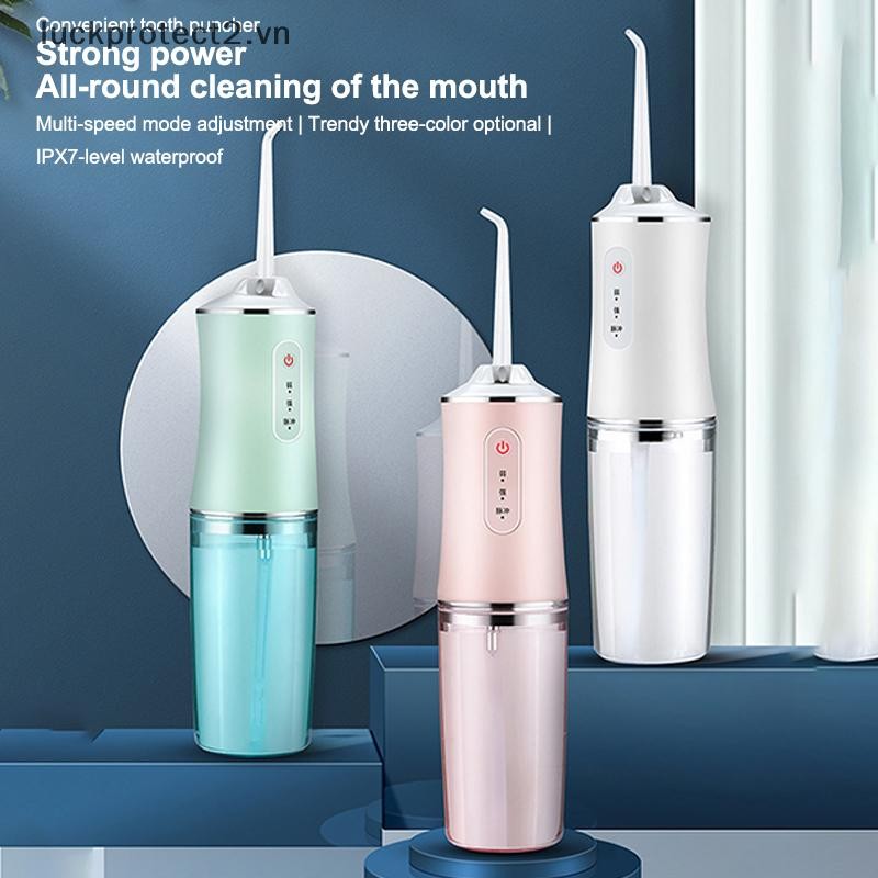 # luckpro # Irrigator Vệ sinh di động Vệ sinh răng miệng 220ml Dụng cụ đánh bóng nước điện USB Jet Scaler Dụng cụ loại bỏ vết bẩn tính toán răng.