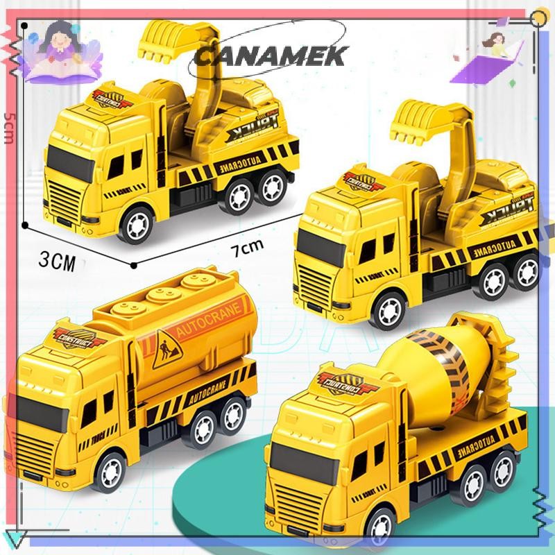 CANAMEK Đồ Chơi Trẻ Em Ô Tô Quán Tính Vệ Sinh Xe Tải Mô Hình Kéo Lại Kỹ Thuật Xe Cứu Hỏa Động Cơ Bé Trai Đồ Chơi Cho Trẻ Em Quà Tặng CSF