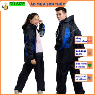 ( K4_HÀNG SỊN 2 LỚP ) Bộ áo mưa 2 lớp Sơn Thủy- bộ quần áo đi mưa chống lạnh K4 dobaoholaodongso1