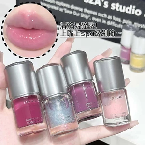 LUCKGO Shining Crystal Trong Suốt Son Bóng Dưỡng Ẩm Gương Dưỡng Ẩm Lớp Giả-Makeup Thu Đông Trang Điểm Làm Đẹp Son Môi