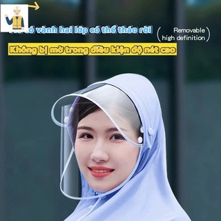 Áo mưa cho xe máy điện đôi, áo mưa dài toàn thân chống mưa lớn, chuyên dụng cho xe máy và xe đạp