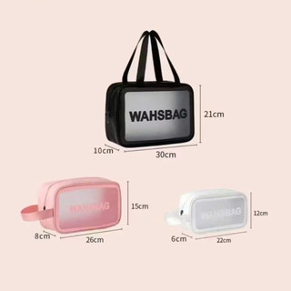 TÚI ĐỰNG MỸ PHẨM WAHSBAG TRONG SUỐT – CHỐNG THẤM NƯỚC, THỜI TRANG, NHỎ GỌN, TIỆN MANG KHI ĐI DU LỊCH HOẶC ĐI LÀM