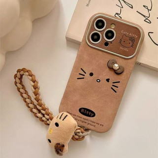Mèo Bướm Nâu KT Cho iphone17 16promax 15promax 12 / 13 / 14 / 15 / 16 17pro iphone11promax Vỏ TPU iphone mới chống bụi