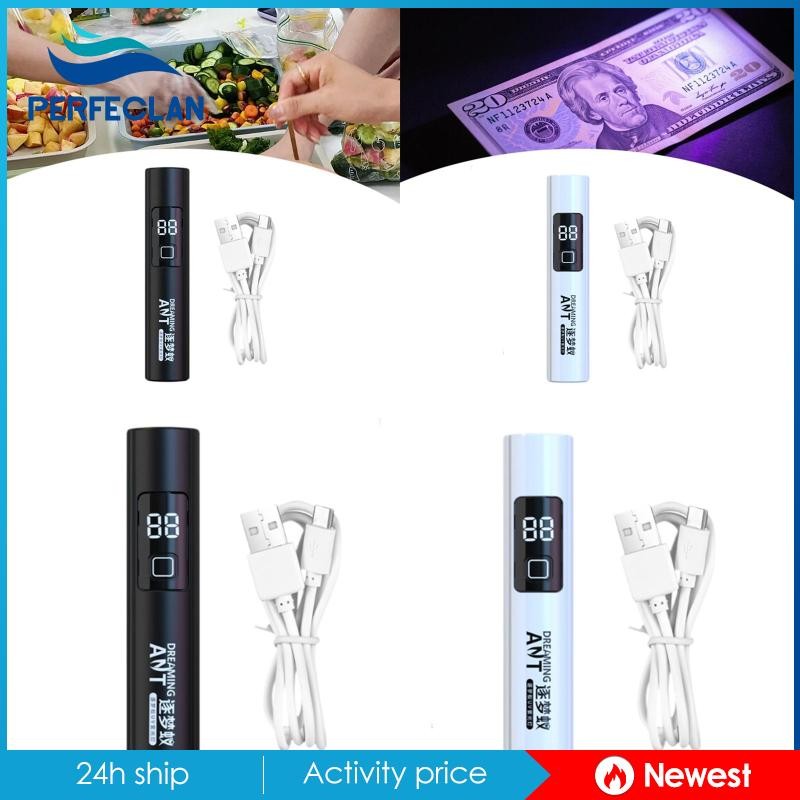 Đèn pin Blacklight kiểm tra thực phẩm và hoá đơn giả bằng tia cực tím và ánh sáng huỳnh quang tại nhà