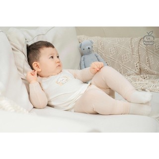 La pomme AW2025 Bộ dài tay mềm mịn by La Pomme êm ái cùng puppy T10.4