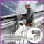 Gutter Camera Mount Thép không gỉ Hỗ trợ tường Giá đỡ máy ảnh an ninh cho máng xối Mái tường ngoài trời Nhà năng lượng mặt trời lyuvn