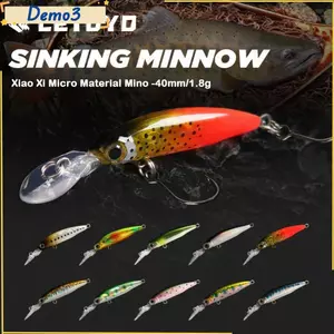 Mồi câu cá chìm dần, Wobbler Bass Eyes Minnow Lure, 2024 VIB Minnow 1.8g 40mm Mồi câu cá