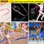 ESSENCEH Dance Ribbon 10 Màu Ballet Streamer Twirling Rod Huấn luyện nghệ thuật nhịp điệu