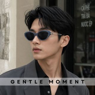 Kính râm mắt mèo gọng kim loại chống tia UV GENTLE MOMENT kính mát thời trang nam nữ cao cấp phong cách GMT602