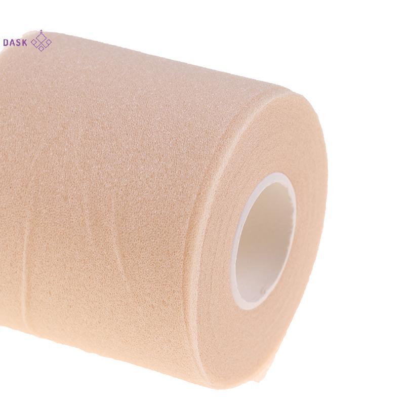 [DASK] 1 Cuộn Phim Da Cotton Bọt Băng Co Giãn Tự Dính Khuỷu Tay Mặt nạ Da Đầu Gối Phim Bọt Underwrap Thể Thao Pre-Wrap Cho Băng Thể Thao