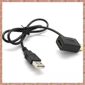 Đầu nối nam sang nữ + Bộ mở rộng bộ chuyển đổi cáp sạc USB 2.0 (R F C V)