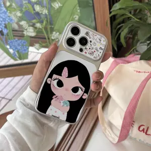 Cô gá ó đnPhù hợp với vỏ điện thoại iPhone 17pro, vỏ Corning 15/16, 13/12
