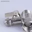 Bộ chuyển đổi nước cấp dữ liệu SRVN RO 1 / 2 inch đến 1 / 4 inch 3 / 8 inch có ngắt Van bi Tee Đầu nối bằng đồng bền cho máy lọc nước gia đình.