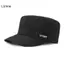 LUImo Phong Cách Quân Đội Mũ Nam Nữ Màu Nguyên Chất Cotton Flat Top Cap Xuân Hè Thu Có Thể Điều Chỉnh Tấm Che Mũ SBS