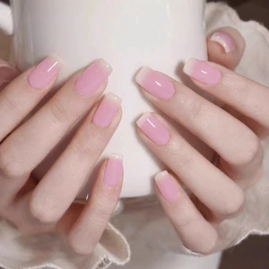 Miếng dán móng tay có thể đeo được Làm móng tay có thể đeo được Móng tay giả hình vuông đơn giản Mở rộng móng tay có thể tháo rời