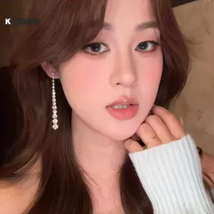 KUZHEN Tính Khí Sang Trọng Lấp Lánh Zircon Dài sel Tòn Ten Bông Tai Nữ Hàn Quốc Cô Dâu Cưới Đính Hôn Trang Sức Phụ Kiện HOT
