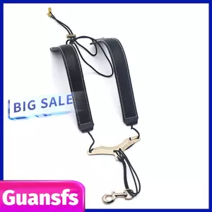 Guansfs UPALDHOU Saxophone Dây Đeo Vai Da Đôi Có Thể Điều Chỉnh Sax cho Alto Tenor Baritone Soprano
