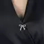 Siyuyan Thanh Lịch Nơ Kim Cương Giả Thổ Cẩm Bule Pin Dành Cho Nữ Bé Gái Nơ Bule Pin Cardigan Kẹp Trang Sức Thổ Cẩm Phụ Kiện VN