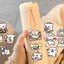 200 Tờ Dòng Puppy Hàng Ngày Trong Suốt Dán Hàn Quốc Hoạt Hình Dễ Thương ins Phong Cách Vỏ Điện Thoại Cốc Nước Dán 26.6.12