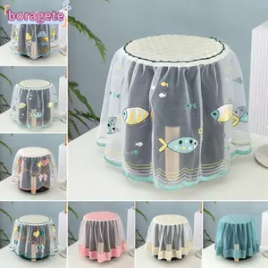 Vỏ chống bụi nồi chiên không khí BORAGETE, Vỏ nồi cơm tròn ren, Nồi bảo vệ phong cách mục vụ tinh tế Nồi cơm điện