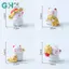 GHX 1 Bộ Hình Động Vật May Mắn Mèo Xe Đồ Trang Trí Hoạt Hình Trung Quốc Luy Wealth Waving Cat Model Trang Trí Máy Tính Để Bàn VN