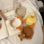 Khuyến nghị Mucha Hand-Made Đan Chất liệu tự làm Gói Nằm Bơi Vịt Coaster Móc tóc Giảm bớt sự nhàm chán Thời gian xả tay