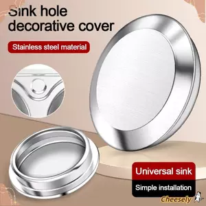 Nắp lỗ vòi CHEESELY, phích cắm bồn rửa chống rò rỉ màu bạc, Phụ kiện nhà bếp Nút chặn nước bằng thép không gỉ Phòng tắm