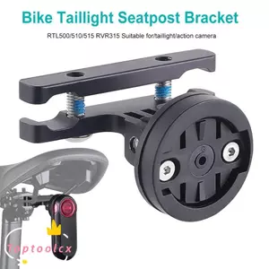 Giá đỡ đèn hậu xe đạp TOPTOOLCX, Giá đỡ xe đạp hợp kim nhôm có thể điều chỉnh, Giá đỡ đèn đuôi bền nhẹ cao cấp cho Varia Radar đi lại