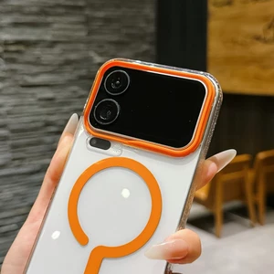Dành Cho xiaomi 17promax Ốp Lưng Điện Thoại Trong Suốt Cao Cấp 17pro Từ Tính Cảm Giác Cao Cấp Đơn Giản 15pro Mỏng Nhẹ PC Vỏ Cứng 15 Vỏ Bảo Vệ