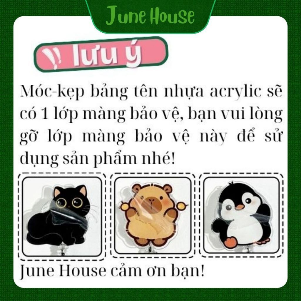 Móc - Kẹp bảng tên HSSV, nhân viên có thể kéo dãn - yoyo nhựa acrylic họa tiết vịt vàng M19