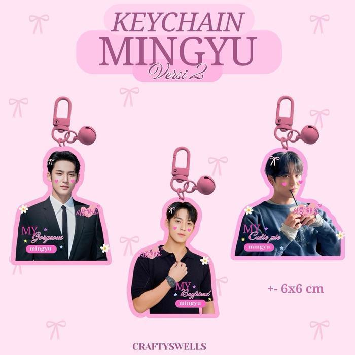 KEYCHAIN SE5VENTE3EN | KEYCHAIN KPOP | VERSI 1 | VERSI 2 - mingyu
