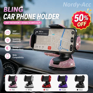 XE BLING ĐIỆN THOẠI GIỮ Kim Cương Giả Pha Lê Xe Điện Thoại Gắn Lỗ Thông Khí Bảng Điều Khiển Đa Năng Giá Đỡ Điện Thoại Di Động