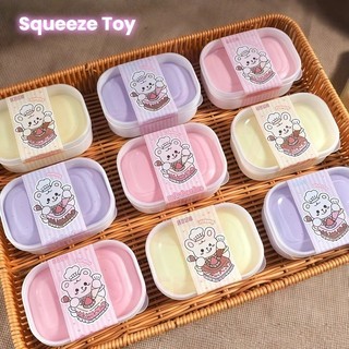 Chắc Chắn Slime Đồ Chơi Mềm Tăng Chậm Dính Phục Hồi Hộp Bánh Bơ Kem Chống Đồ Chơi Kem Phô Mai Căng Thẳng Bánh Mì Mô Phỏng