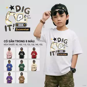 Áo phông cho bé trai học sinh tiểu học Dễ phối đồ Mềm mịn