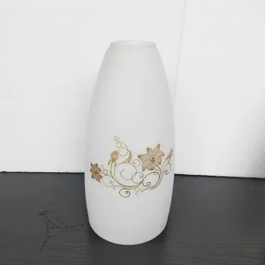 Kính Chụp Đèn Chùm Hiện Đại Đơn Giản Nhà Hàng Đèn Chùm Bóng Sữa Trắng Mờ E27 Đèn Miệng Vàng Hoa Đen BTPE