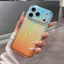 Ốp Điện Thoại Camera Gradient Aurora Cho iPhone 17 Pro Max 16 15 Pro Max Vỏ Bảo Vệ Chống Sốc