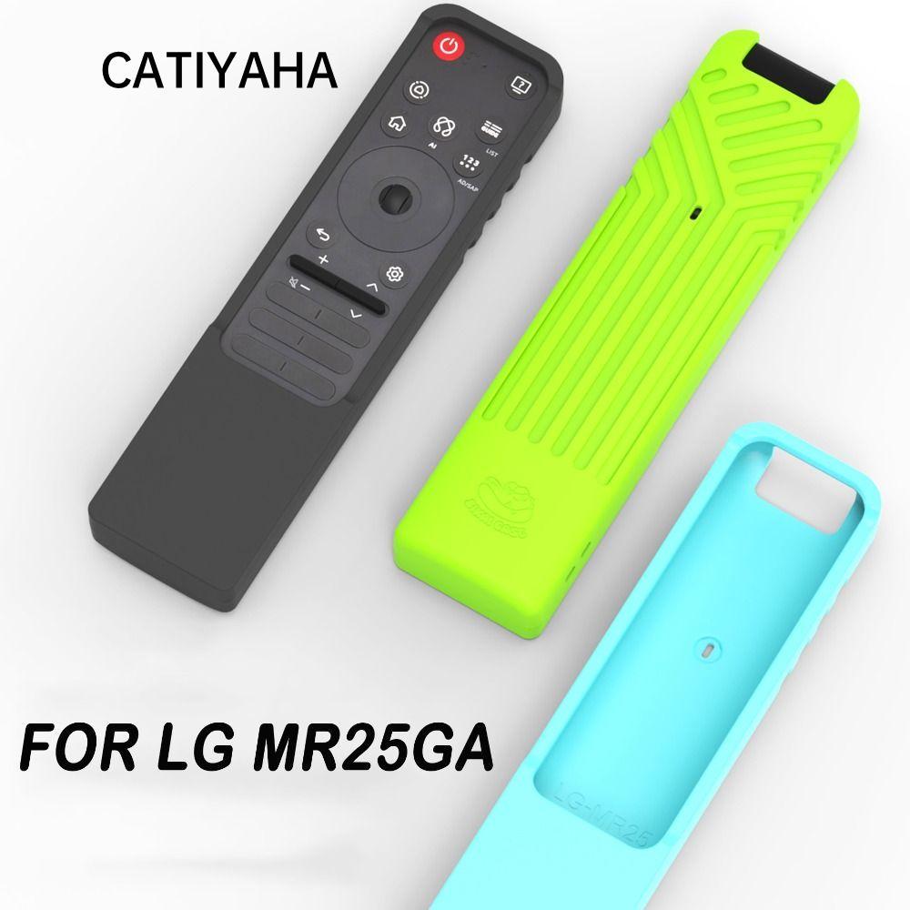 Vỏ bảo vệ từ xa CATIYAHA, Điều khiển từ xa bằng silicon chống sốc, có dây buộc Làm dày vỏ điều khiển từ xa chống trầy xước cho phụ kiện TV thông minh LG MR25GA